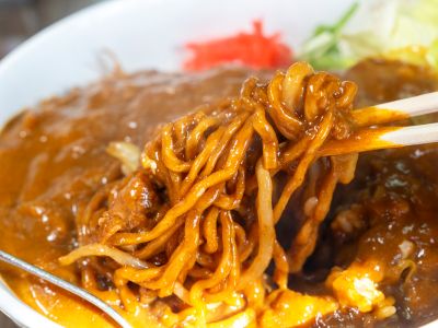 カレーラーメンの画像